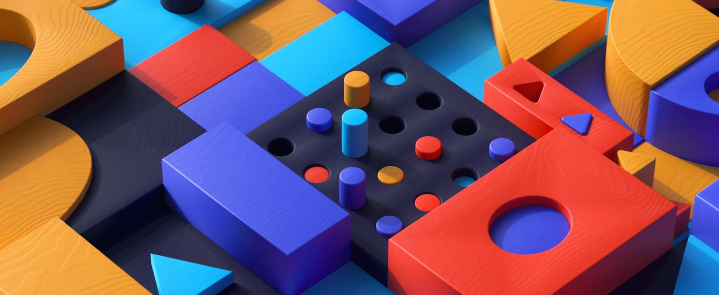 colored building blocks